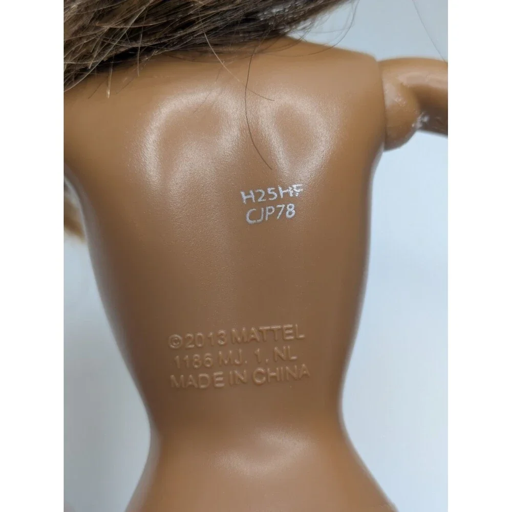 Barbie Style Glam GRACE CJP78 AA Black Nude Doll Only 2015 Rooted Lashes OOAK